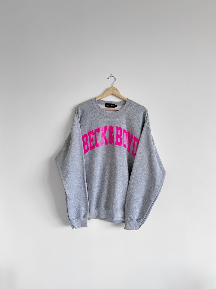 *sale* Grey & Pink BB Sweatshirt