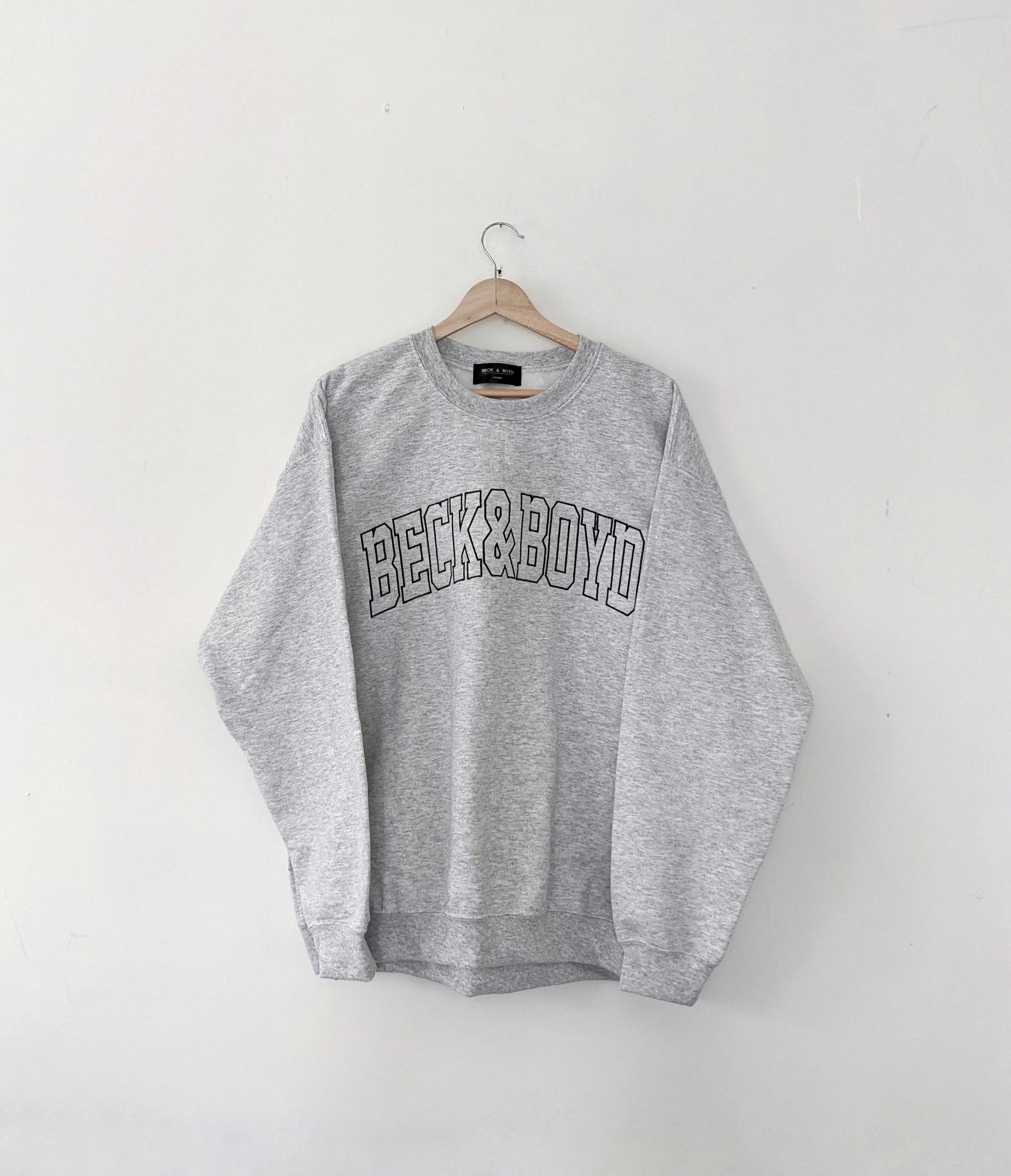 Beck & Boyd Soft Grey, Embroidered