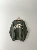SPORTS Sweatshirt, Beige on green