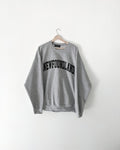 Grey sweatshirt with 'NEWFOUNDLAND' text on a white background,NFLD, Newfoundland, maritimes, Gift ideas, Cozy