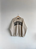 Beige sweatshirt with 'SAGITTARIUS' text on a white background, Sagittarius, Birthday, Birthday Gift, Zodiac, Astrology